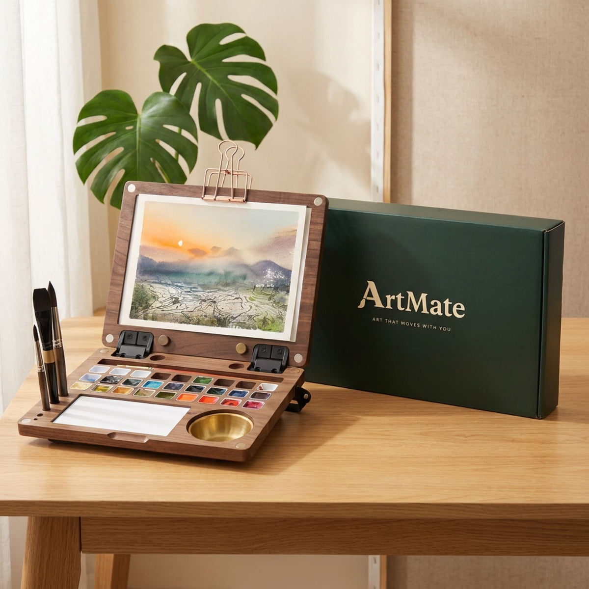 ArtMate - Kit de arte de nogal hecho a mano (Edición Maestra)