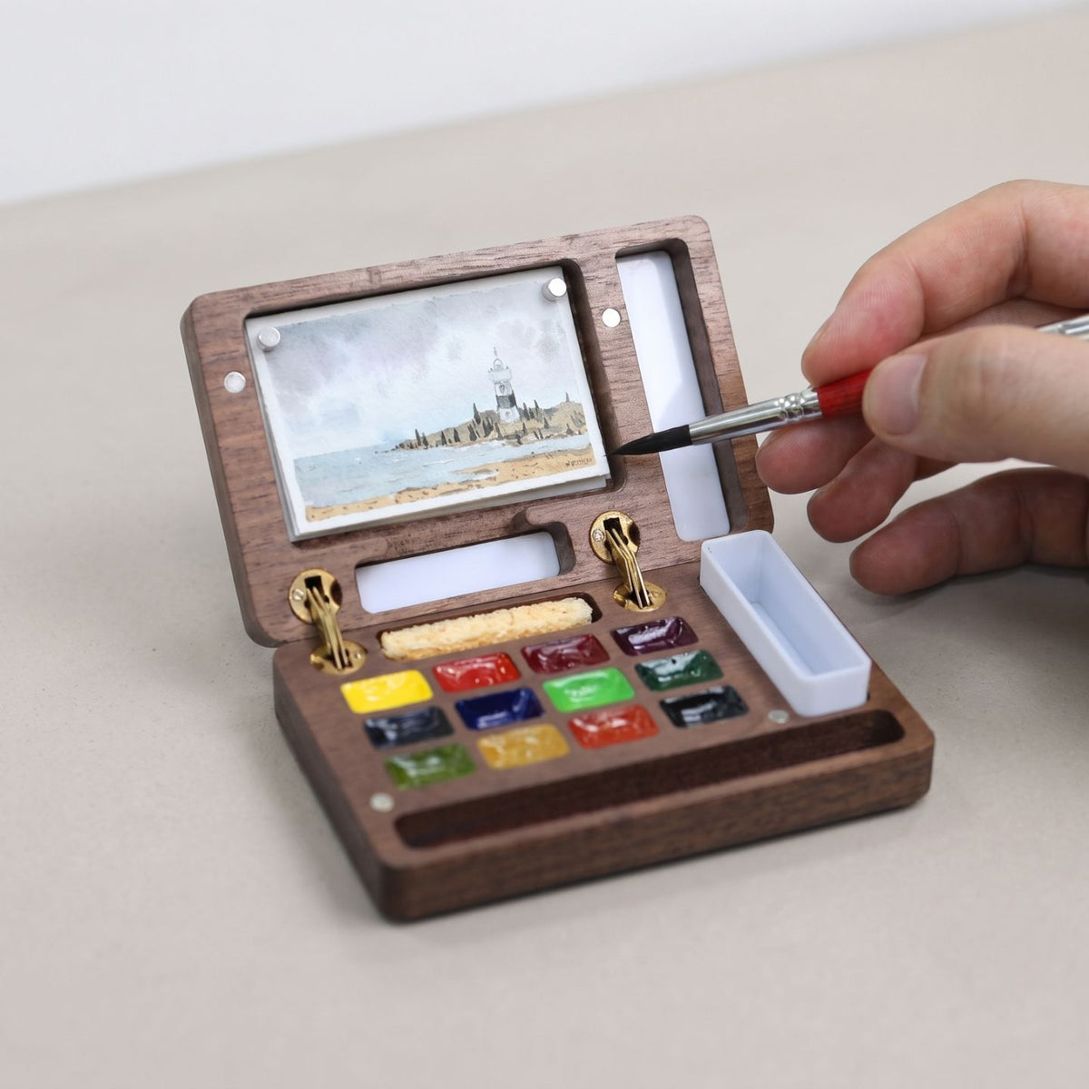 ArtMate - Kit de Arte de Nogal Hecho a Mano