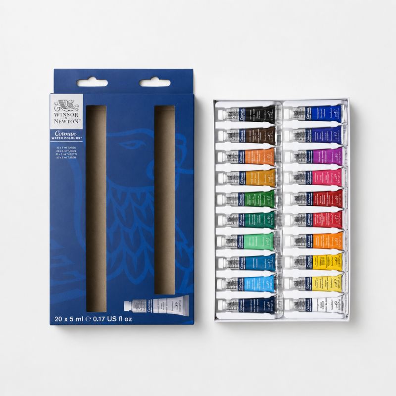 Winsor & Newton® Cotman - Set de acuarelas de 20 piezas