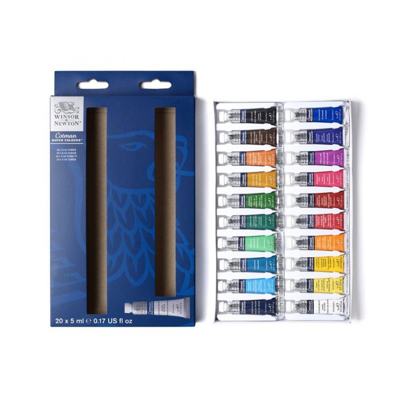 Winsor & Newton® Cotman - Set de acuarelas de 20 piezas