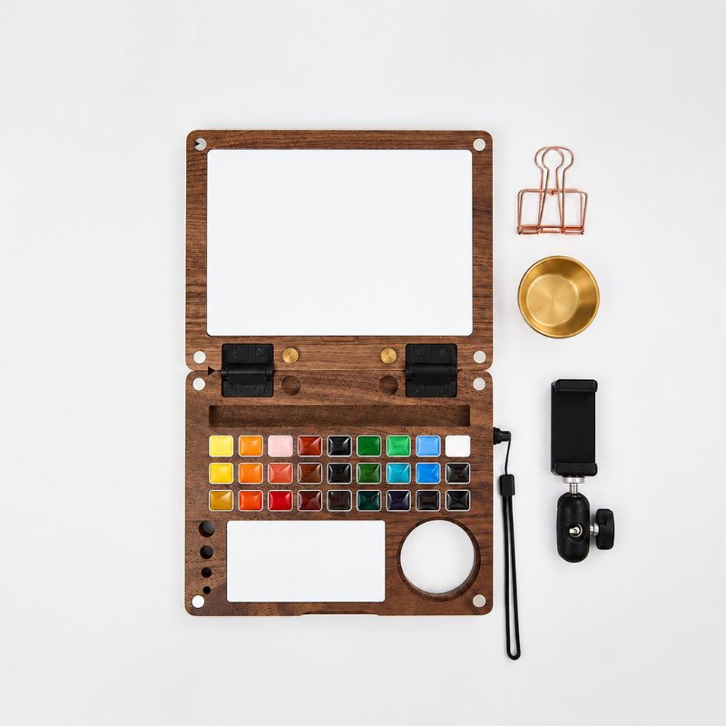 ArtMate - Kit de arte de nogal hecho a mano (Edición Maestra)